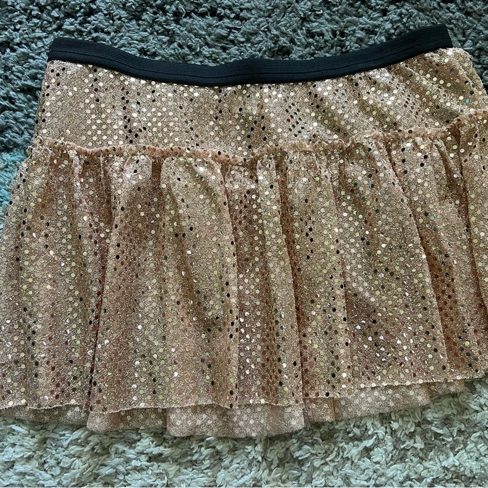 Sparkle Athletic Rose Gold running Skirt